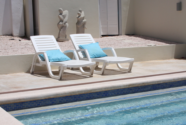 Preview a beach chairs at the pool villa breeze curacao